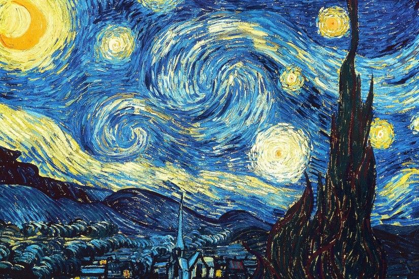 fantasy Art, Vincent Van Gogh, The Starry Night, Classy Wallpapers HD /  Desktop and Mobile Backgrounds