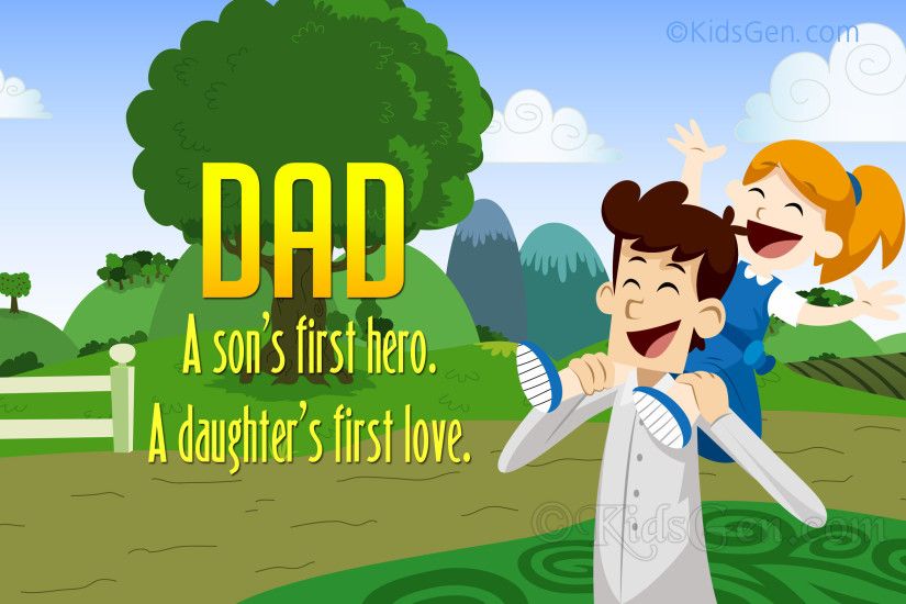 Father's Day HD Wallpaper with quotation
