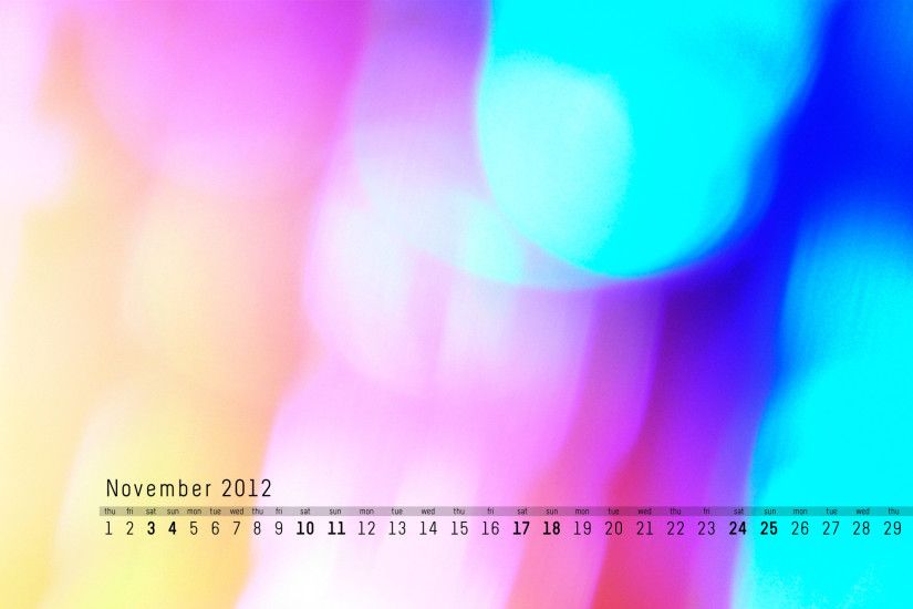 November 2012 calendar desktop wallpaper