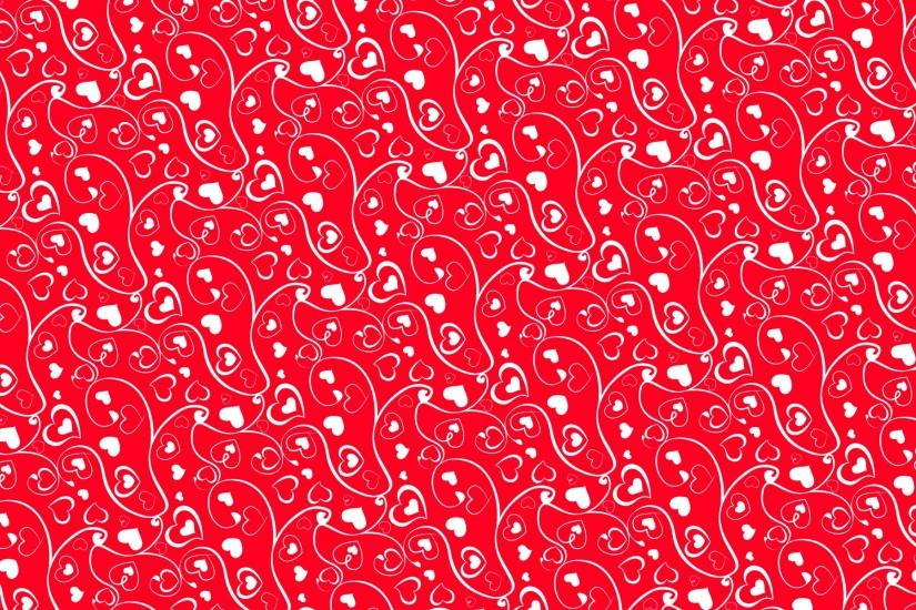 Red heart and swirl patterns backgrounds