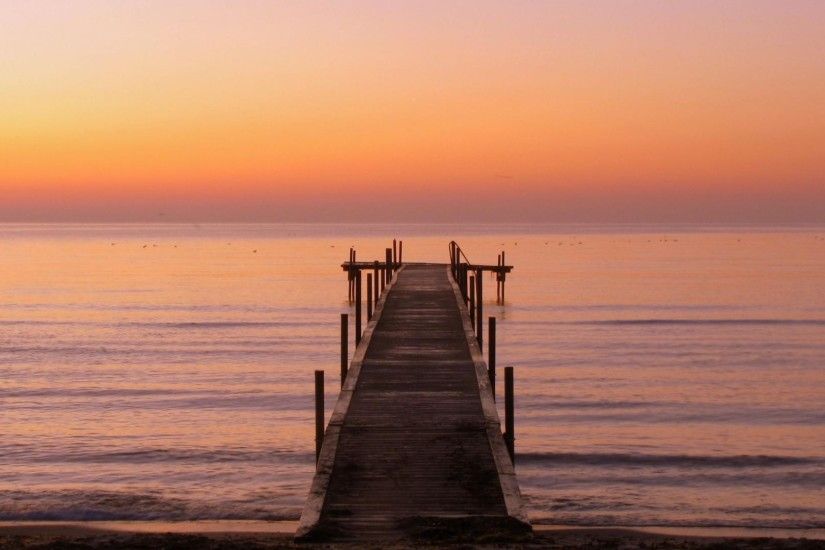 Sunsets - Denmark Sunrise Sea Beach Pier Jersie Sealand Sunset Wallpaper Hd  Iphone 5 for HD