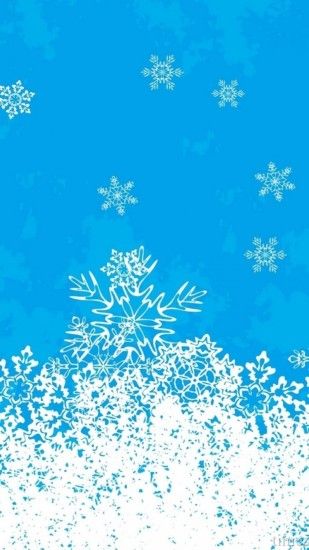 Merry Christmas Snowflake Background iPhone 6 wallpaper