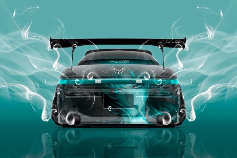 Toyota Mark2 JZX90 JDM Tuning Back Anime Smoke Drift Car 2016 | el Tony