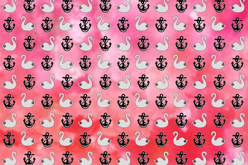 ... CS pattern (swan + anchor) red hues background by Gaviotica31