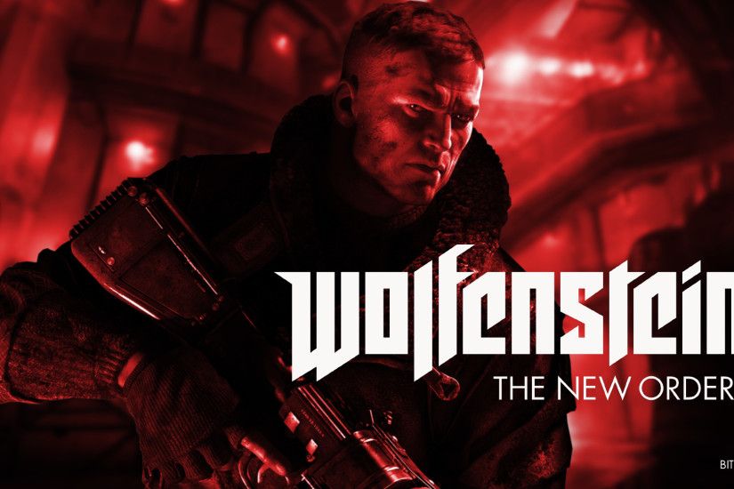 Video Game - Wolfenstein: The New Order Wolfenstein Bethesda Machine B.J.  Blazkowicz Red Black Shotgun