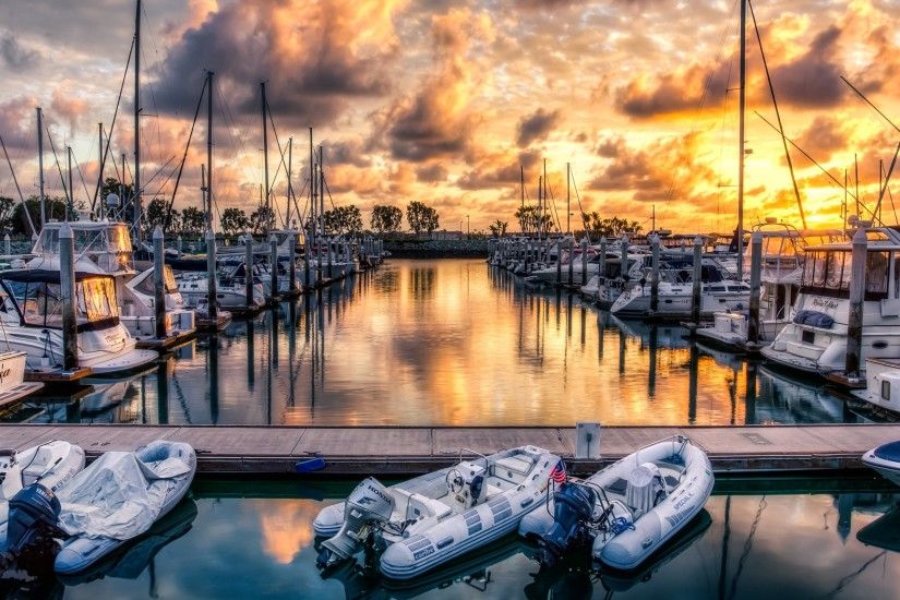 ... the World and Travel collection from portfolio of talented photographer  - Justin Brown Â· Download the wallpaper with the sunset seen in San Diego  Harbor ...