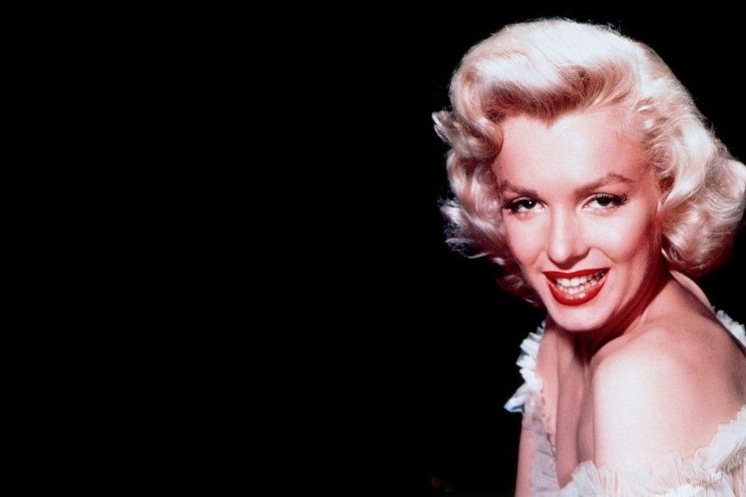 1920x1080 Wallpaper marilyn monroe, girl, blonde, shoulder, teeth