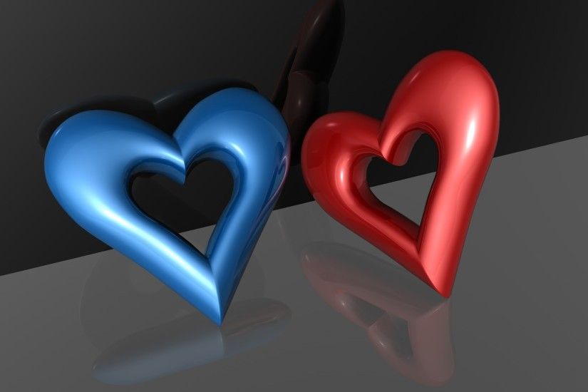 3D Hearts Wallpaper Abstract 3D Wallpapers