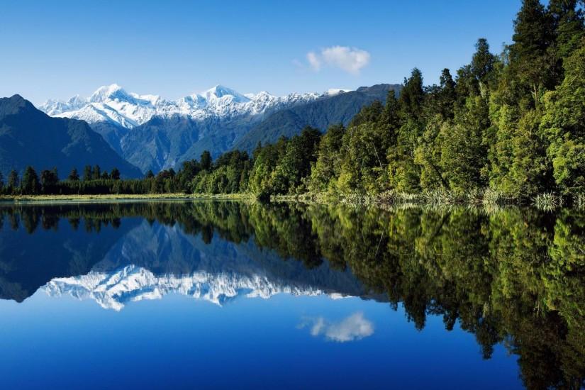 Download Wallpaper Mountains and lake in New Zealand (1920 x 1080 HDTV .