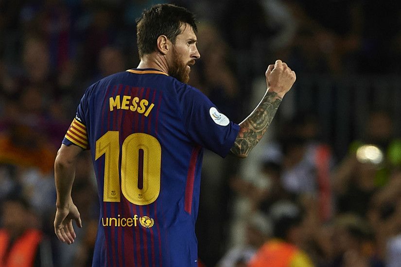 Lionel Messi Barcelona Supercopa de Espana