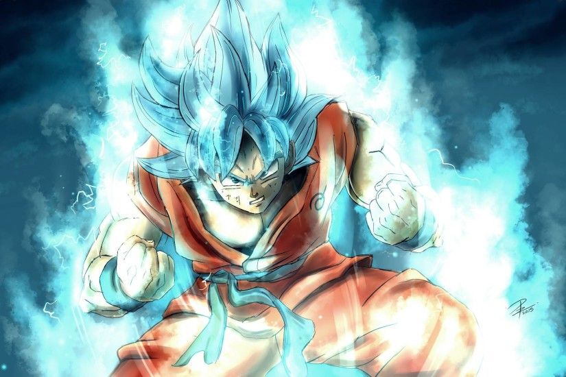 Anime - Dragon Ball Super Goku Super Saiyan Blue Wallpaper