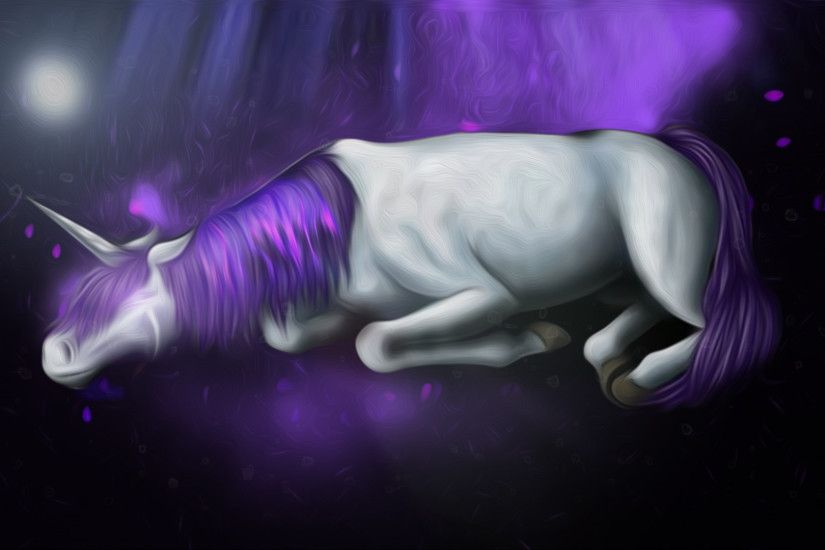 Sleeping unicorn HD Wallpaper 1920x1080