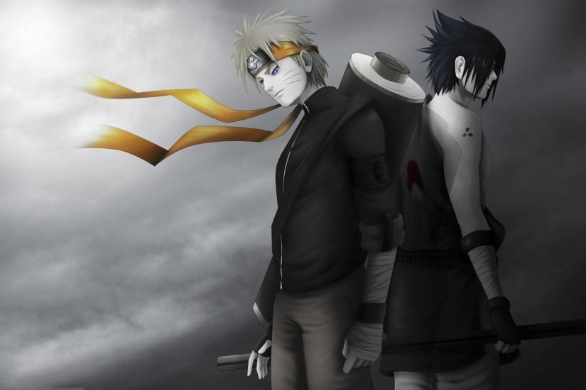 Naruto Uzumaki and Sasuke Uchiha Wallpaper