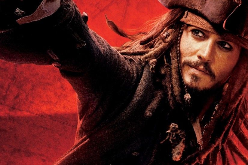 Movie - Pirates Of The Caribbean: At World's End Jack Sparrow Johnny Depp  Wallpaper