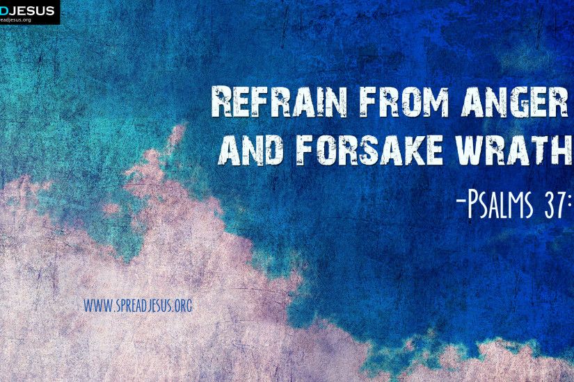 Bible Quotes HD-Wallpaper Psalms 37:8 Download