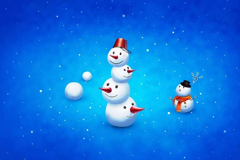 Cute Wallpapers Snowman HD Desktop Background Wallpaper