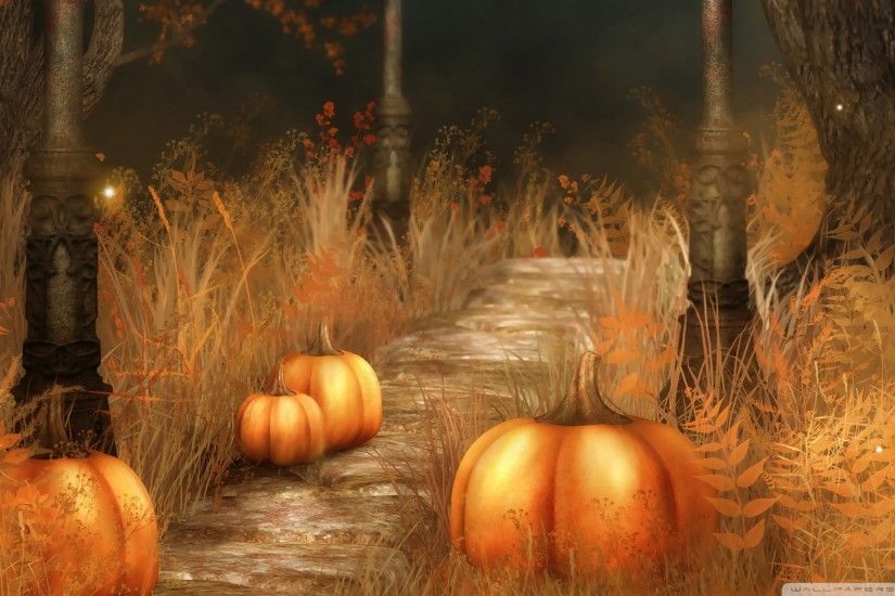 Cute Fall Pumpkins Wallpaper | Pumpkins Halloween Wallpaper Free Download