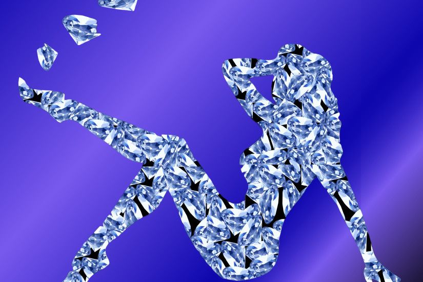 Diamond Woman With Background