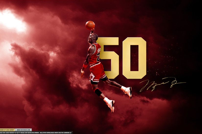 Michael Jordan 'Air 50′ Wallpaper | Posterizes | NBA Wallpapers .