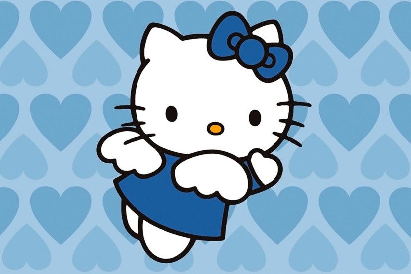 Angel Blue Hearts Hello Kitty - Angel Blue Hearts Hello Kitty