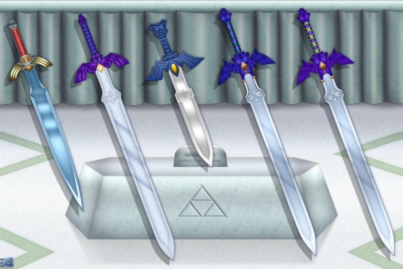 ... Evolution of the Master Sword Wallpaper by BLUEamnesiac