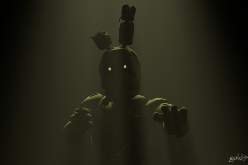 ... Springtrap is ready... and waiting (SFM Wallpaper) by gold94chica