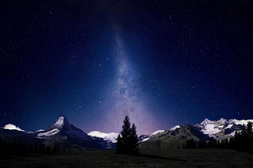 Wallpapers For > Real Night Sky Stars Wallpaper