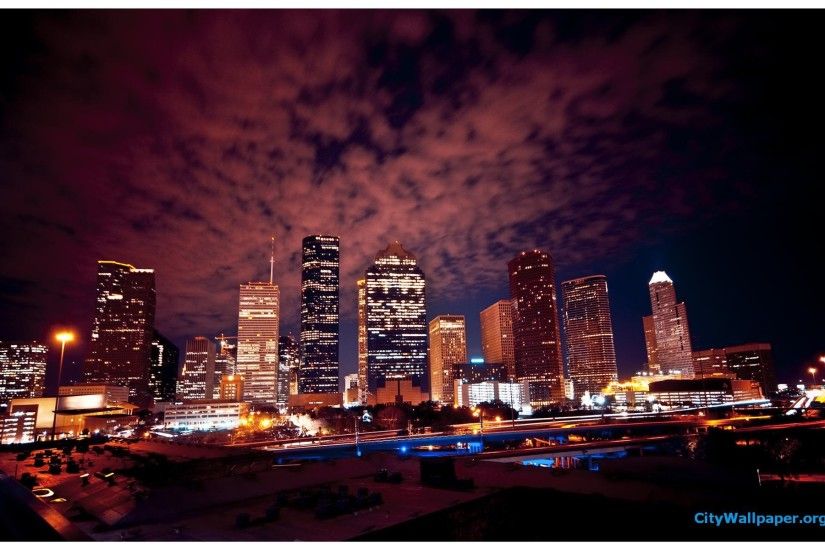 Houston Skyline At Night ...