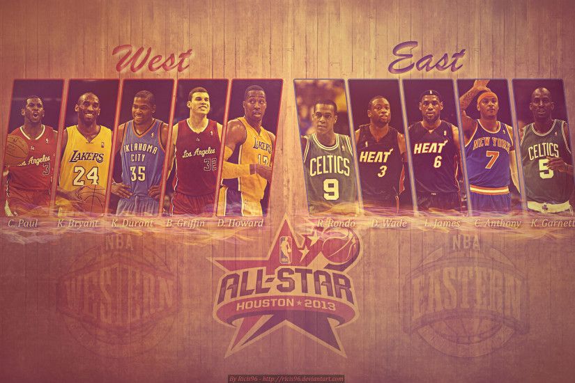 2013 NBA All-Star Starters 2560x1600 Wallpaper