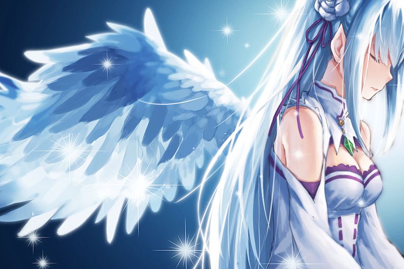 Anime 1920x1080 Re: Zero Kara Hajimeru Isekai Seikatsu Emilia (Re: Zero)  wings