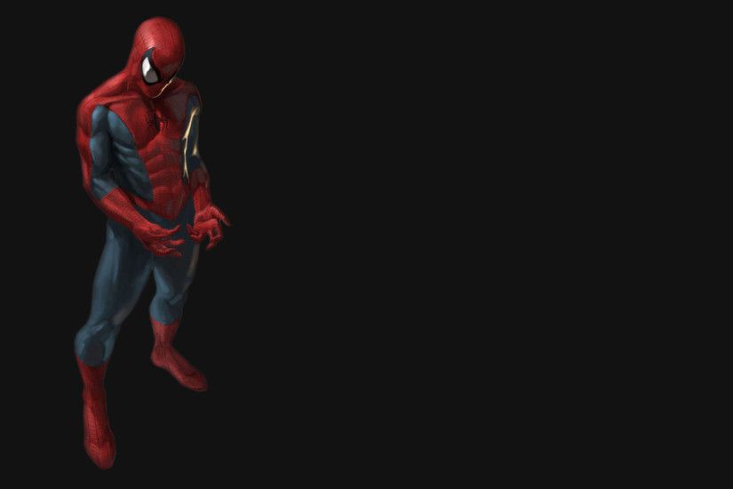Spider man 3D Black Wallpaper
