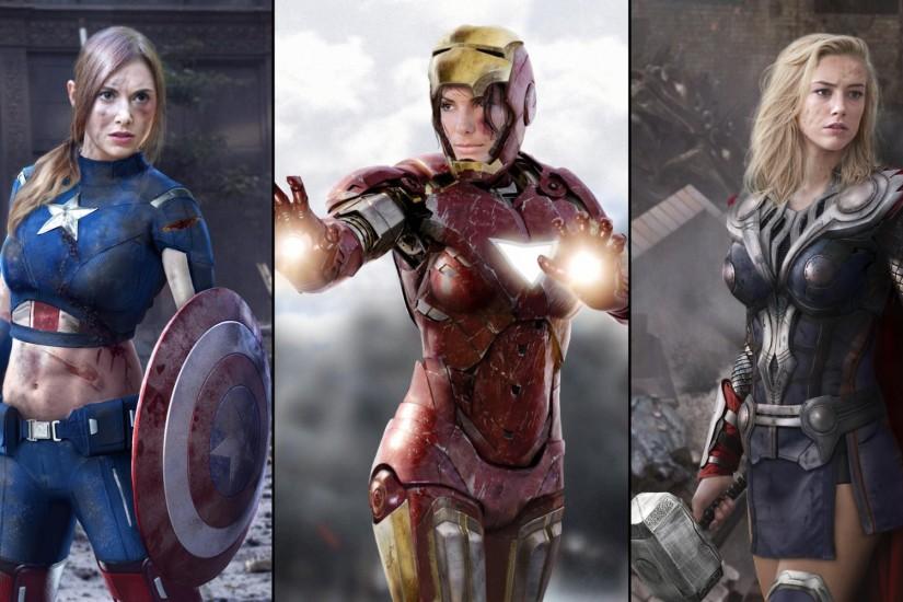 Captain America, Iron Man and Thor ...
