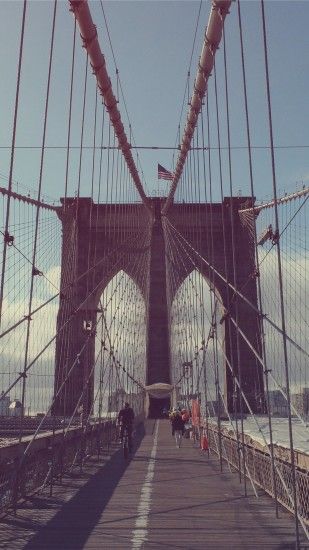 New York City Bridge iPhone 6+ HD Wallpaper ...