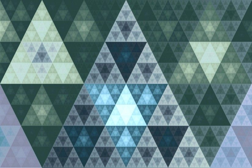 General 3200x1600 fractal Apophysis golden ratio Fibonacci sequence  triangle digital art 3D abstract
