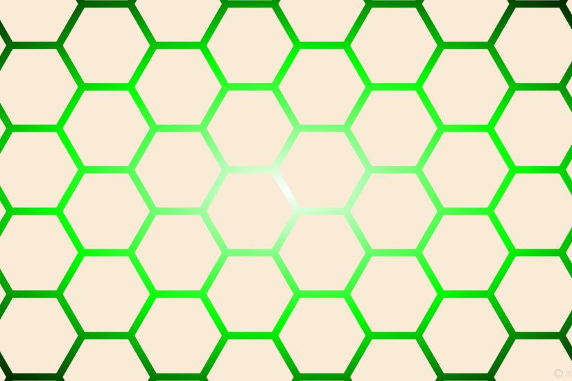 1920x1080 wallpaper glow green white gradient hexagon black antique white  lime #faebd7 #ffffff #