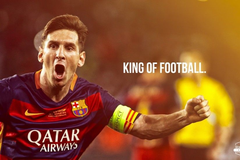 Messi king of football wallpaper