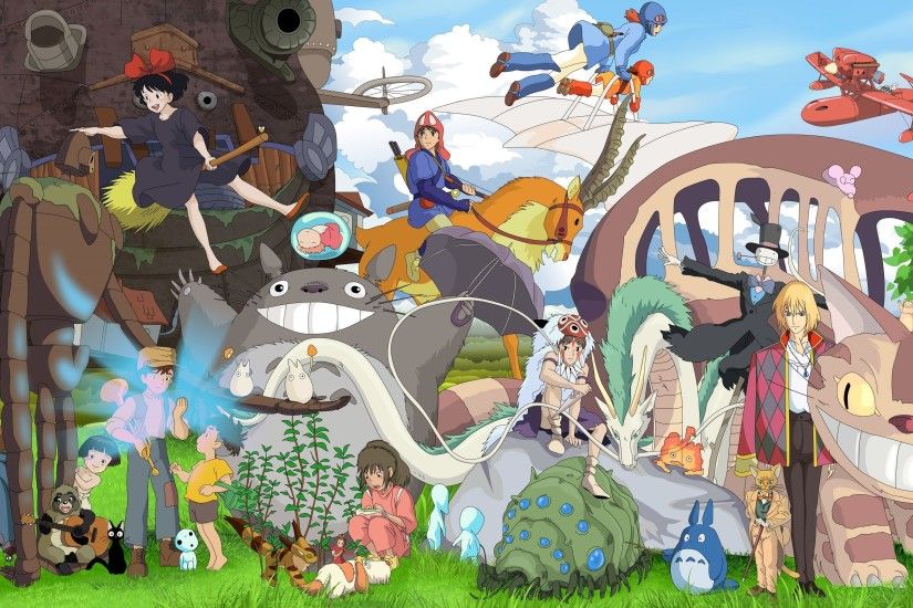 Studio Ghibli characters wallpaper