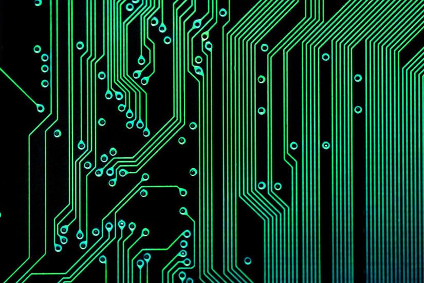 hd pics photos technology electronic circuit green neon desktop background  wallpaper