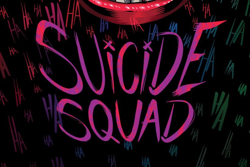 Suicide Squad Typography 1366x768 Resolution