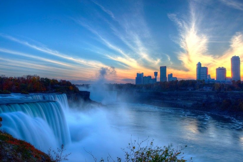 Earth Niagara Falls Rainbow Waterfall Â· HD Wallpaper | Background ID:469427