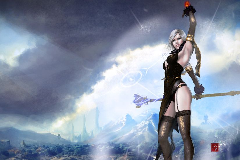 Picture sorcery Mage Staff Tera Online Girls Fantasy Games 2560x1440 Wallpaper  Tera online ...