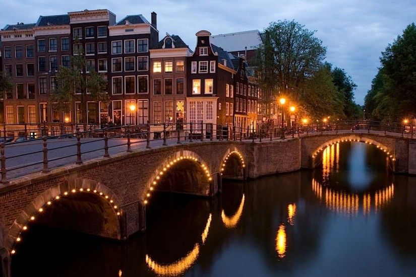 Amsterdam Scenery HD Widescreen Wallpaper