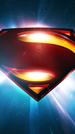 Superman Space Logo Man Of Steel iPhone 6 wallpaper