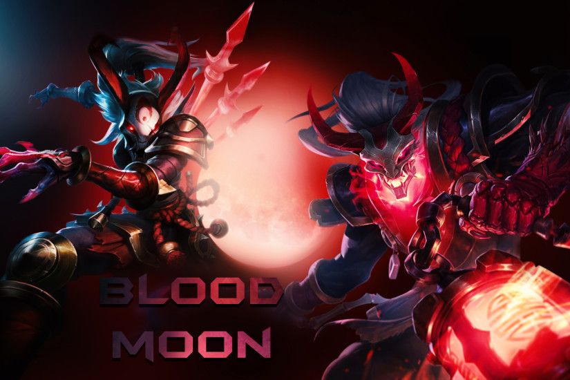 Blood Moon Thresh & Kalista by Zembii HD Wallpaper Fan Art Artwork League  of Legends lol