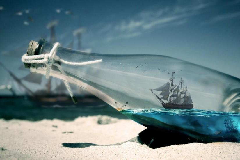 Ocean Pictures for Desktop | Water Bottle Sea Ships HD Wallpapers - Water |  ZoneHDwallpapers.