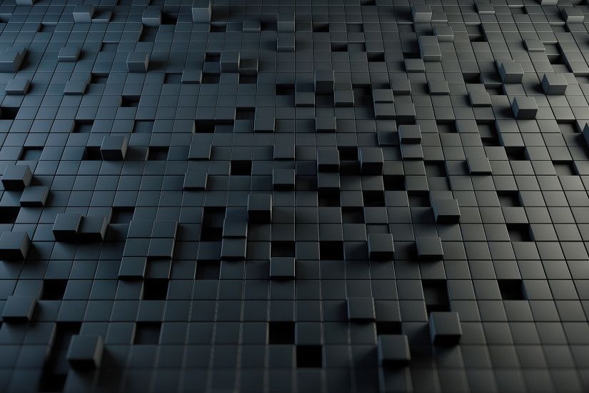 Black Cubes Wallpaper Full HD