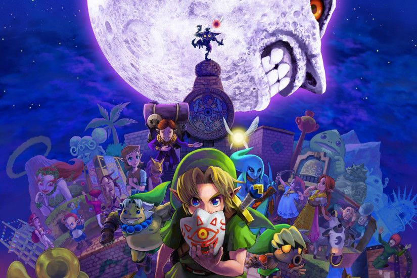 The legend of zelda majora's mask desktop wallpapers 3ds