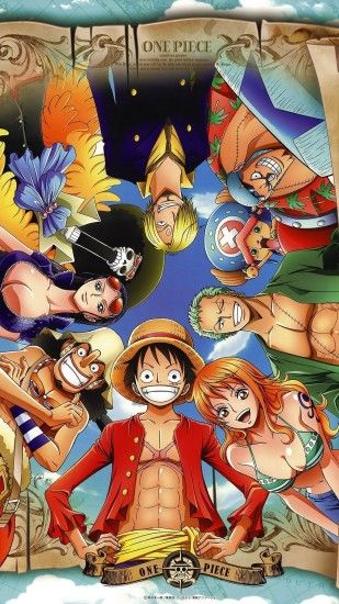 1080x1920 Anime "One Piece" (gang of straw) - iPhone6 wallpaper