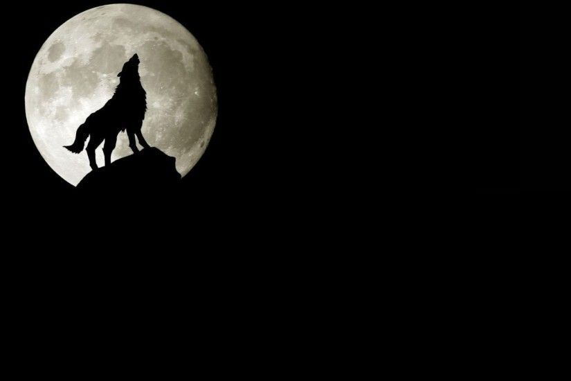 Howling Wolf Silhouette