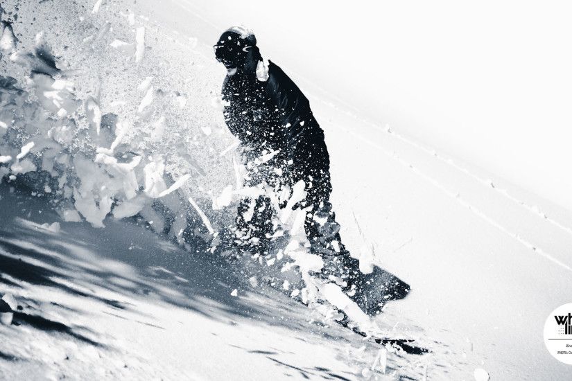 Snowboard Wallpaper – Alvaro Vogel cuts through the crust